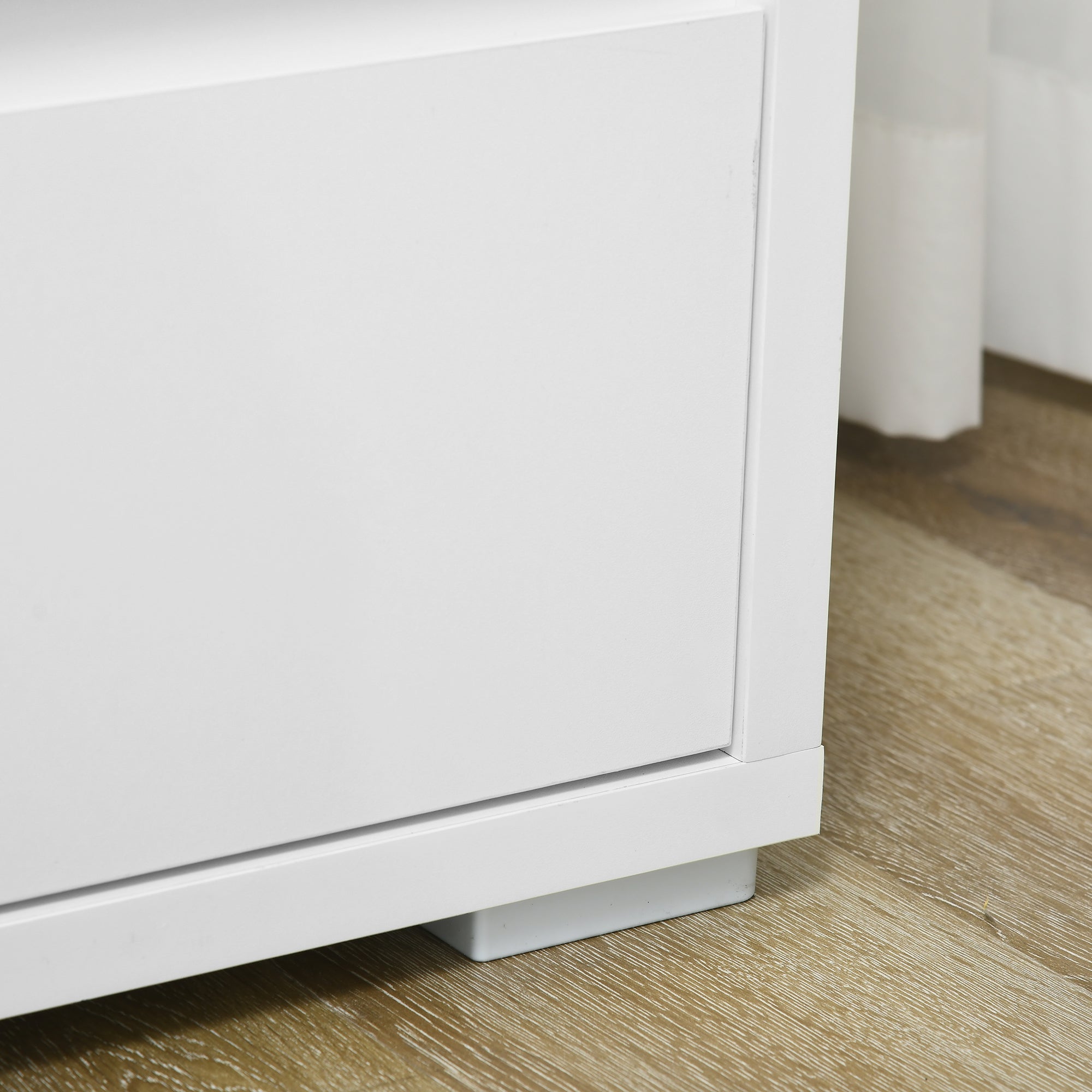 Cassettiera 3 Cassetti 70x37x75 cm in Truciolato Bianco