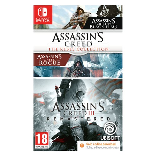 Videogioco ubisoft l00093 switch assassins creed the rebel collection