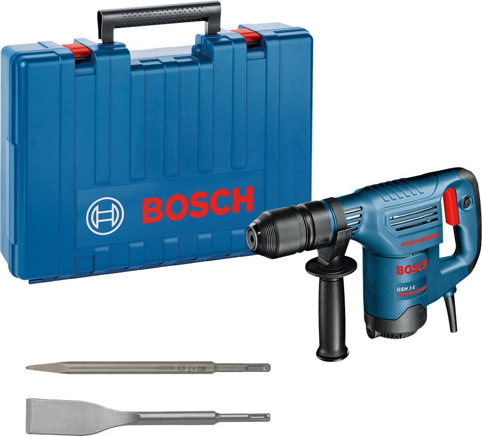 Martello Demolitore Bosch GSH 3 – 650 W, 2,4 J, Attacco SDS Plus