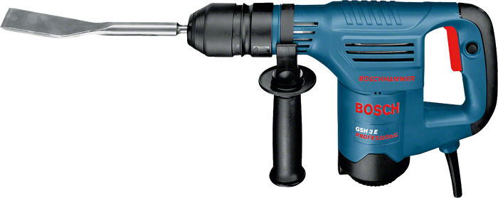 Martello Demolitore Bosch GSH 3 – 650 W, 2,4 J, Attacco SDS Plus