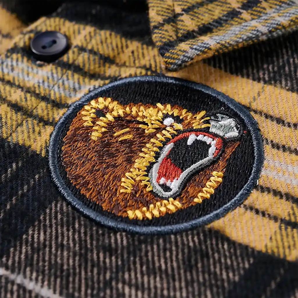 Camicia a Quadri da Bambino Gialla e Nera 116