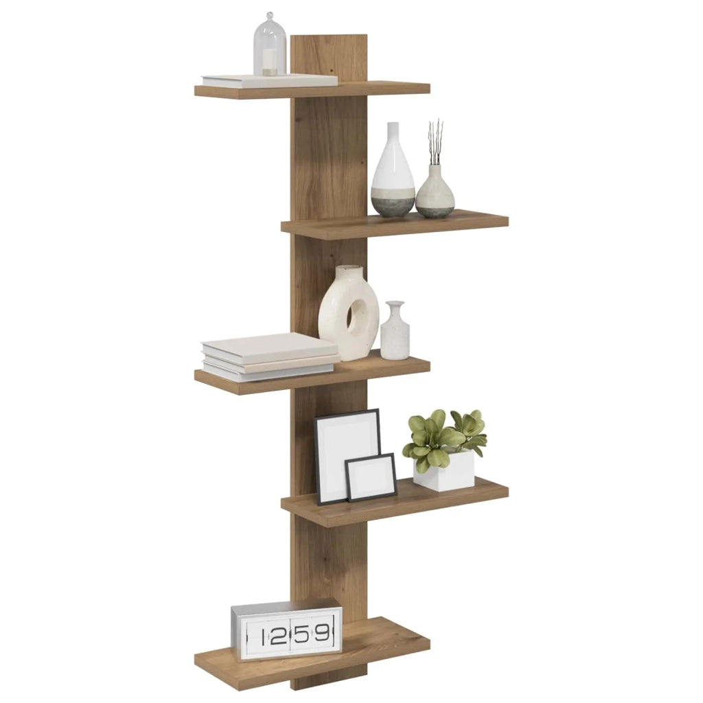 Mensola a muro flottante Rovere Artigianale 48,5 x 15 x 101 cm 8012203