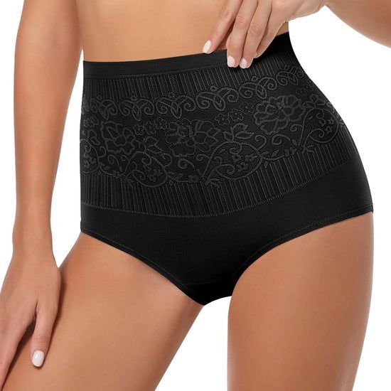 Tanga per donne con alta vita e effetto shapewear invisibile - Panty shapewear comodo per donne con effetto di forma