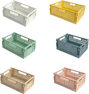 6 set di cesti in plastica flessibili per diverse applicazioni in casa e in ufficio Lavatrice
