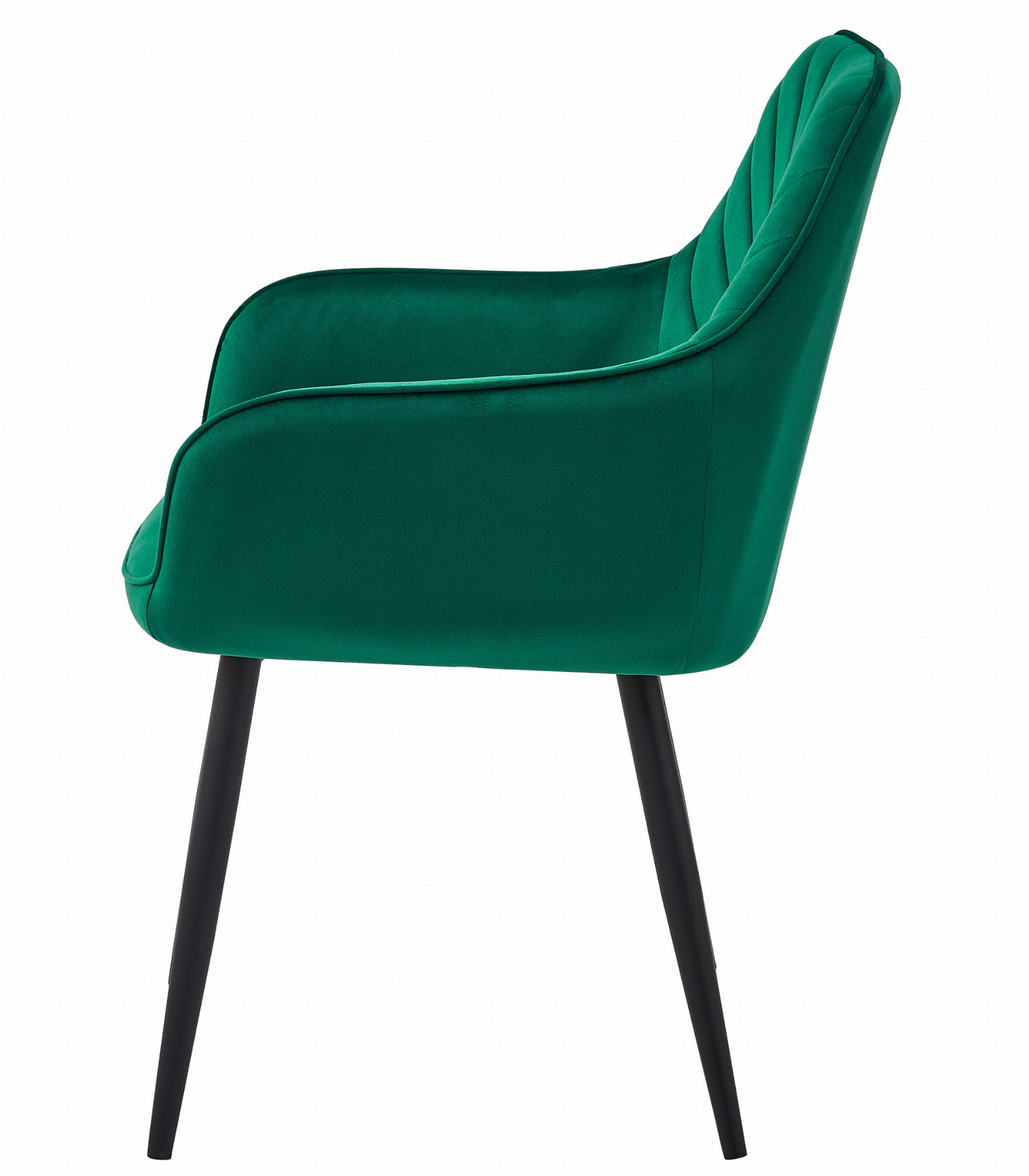 Sedia VALORA WAAV - Elegante velluto verde scuro per soggiorno, cucina, sala da pranzo