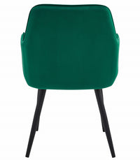 Sedia VALORA WAAV - Elegante velluto verde scuro per soggiorno, cucina, sala da pranzo