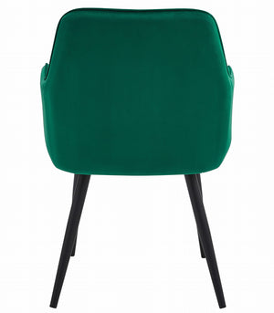 Sedia VALORA WAAV - Elegante velluto verde scuro per soggiorno, cucina, sala da pranzo