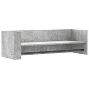 Scaffale a Muro | Mensola a parete Grigio Cemento 100x35x30,5 cm Legno Multistrato