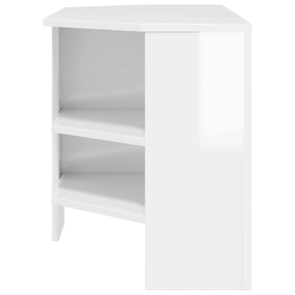 MobileTVAngolare 102 x 40,5 x 45 cm Bianco ad Alto Lucido 889779