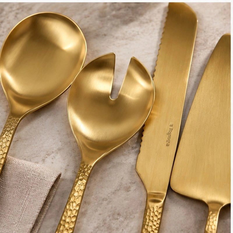 Set Posate da Portata Tognana Pauline 4 Pezzi Gold Natale