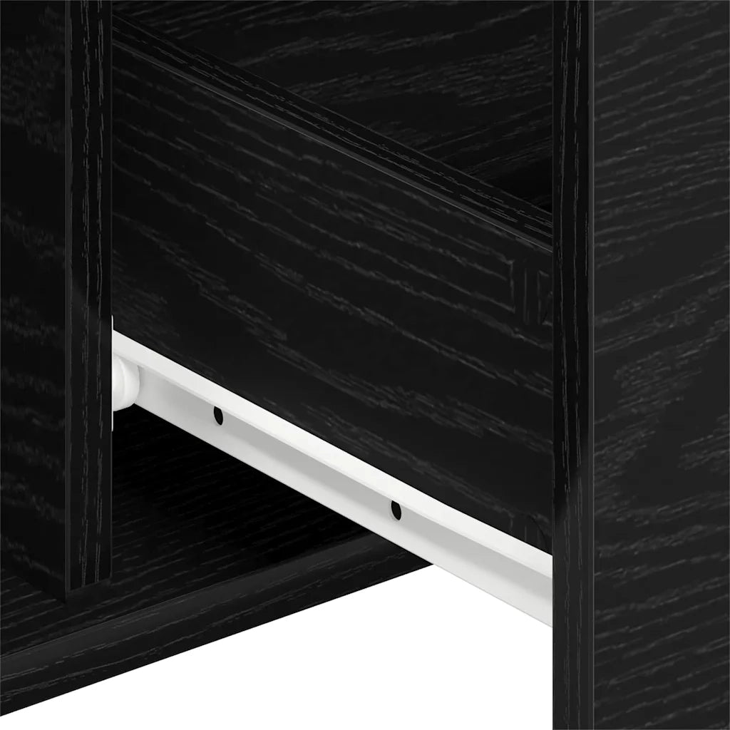 Credenza Rovere Nero 101,5 x 35 x 70 cm Legno multistrato 862935
