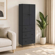 Set di armadi 2 pcs Nero 66 x 34,5 x 90 cm Legno ingegnerizzato 3416881