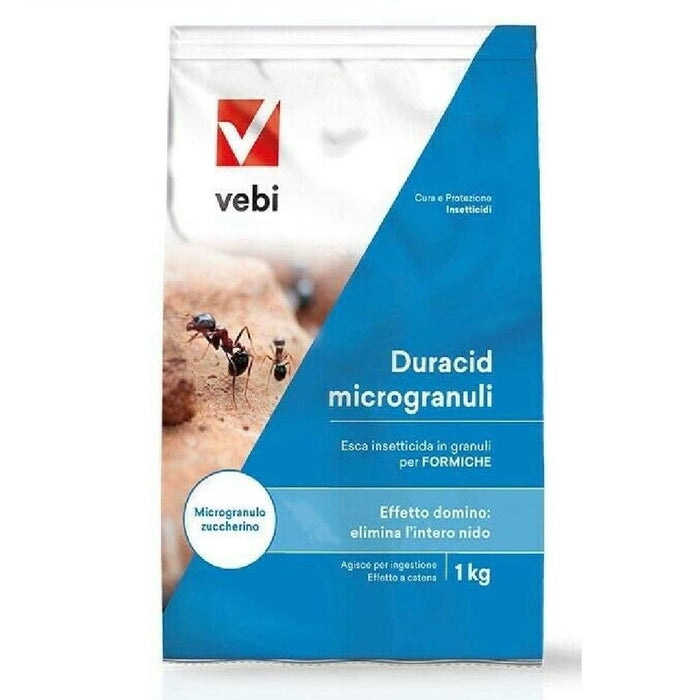 INSETTICIDA GRANULARE DURACID MICROGRANULI per formiche e insetti 1 KG VEBI