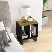 Tavolino 40x31x46 cm Legno Massello Recupero e Multistrato cod mxl 30294