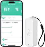 Sensore di Temperatura e Umidità WiFi - Termometro e Idrometro Sensore a Rete per Indoor e Outdoor con Notifica di Allarme per Serre e Cantine del Vino