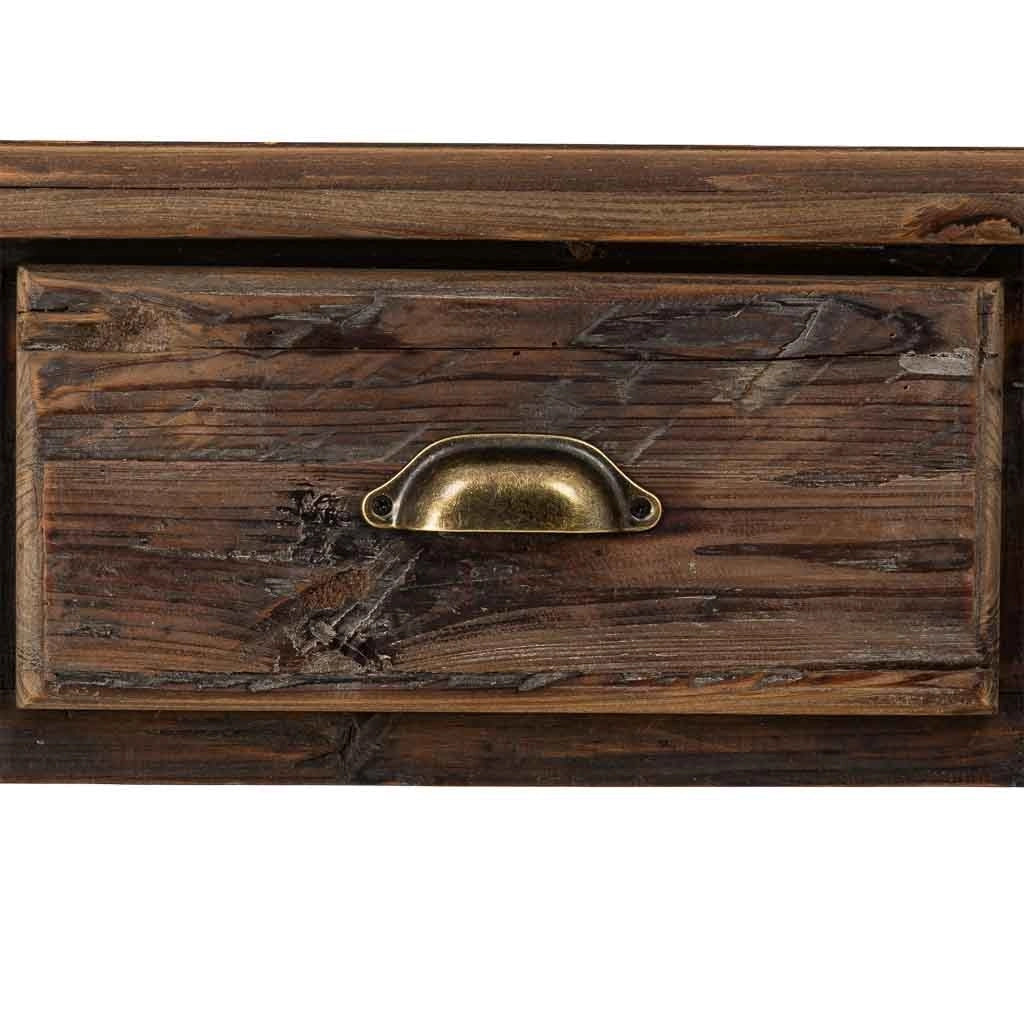 Tavolino da ingresso in legno con 3 cassetti 120x38x81h cm