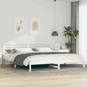 Struttura del letto Bianco 200 x 210 cm Pino massello