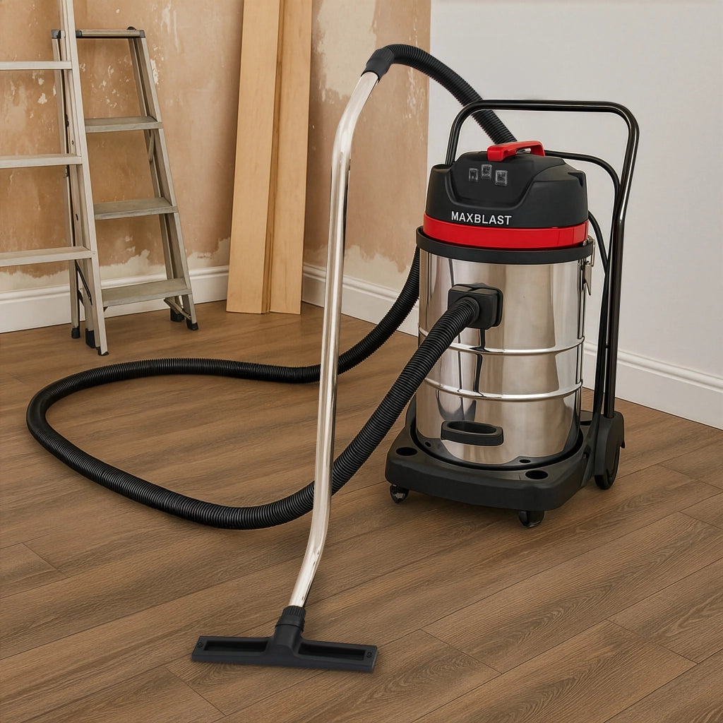 Aspirapolvere industriale 80L secco/umido con tubo 5 m e accessori