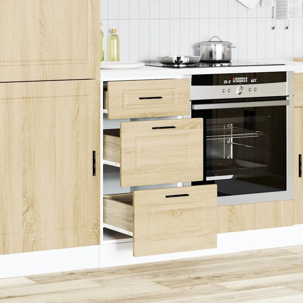 Base da Cucina Porto Rovere Sonoma in Legno Multistrato