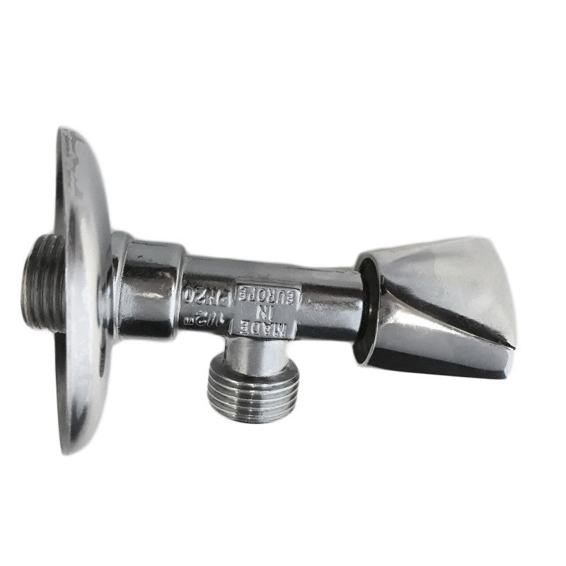 Rubinetto per sottolavabo 1/2 x 1/2, tutto ottone pesante