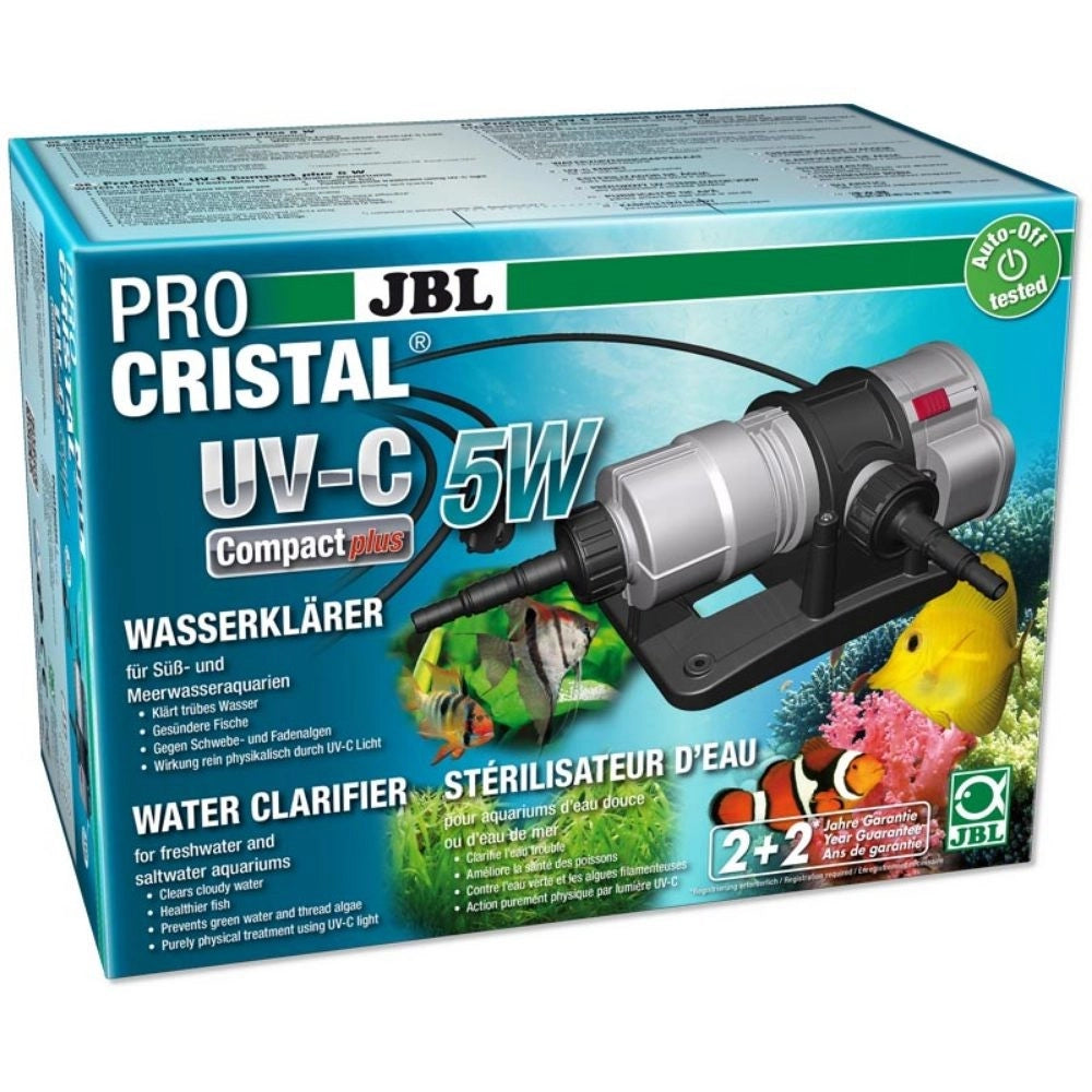 JBL ProCristal UV-C Compact Plus - sterilizzatore per acquari Wattaggio Riscaldatori e lampade terrario: 5W
