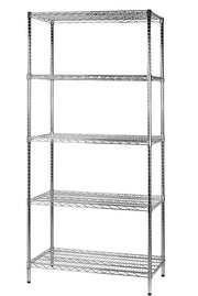 Archimede scaffale metallico scaffale 5 ripiani cm 61 x 91 x h. 200 cucina bagno garage cabina armadio