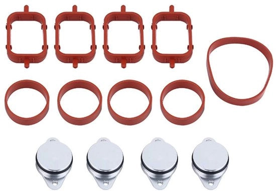 Valvola di rilascio - 22mm - Riparazione Flap - 4 pezzi - Metallo - Adatto per E60 E90 E53 E65 - Prevenzione danni al motore - Iniettore di carburante