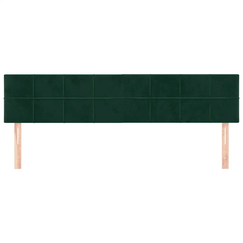 Testiera Verde Scuro 180x5x78/88 cm in Velluto 346085