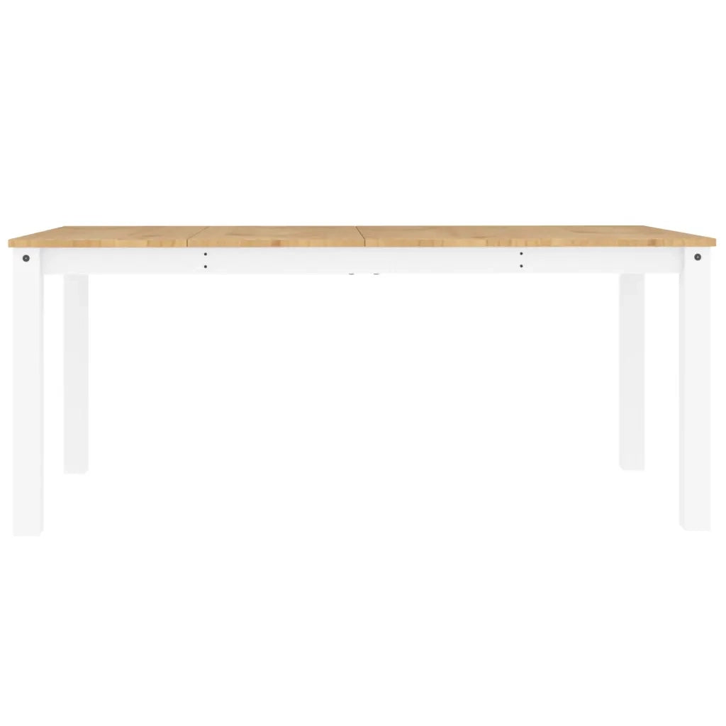 Tavolo da Pranzo Panama Bianco 180x90x75 cm Legno Massello Pino