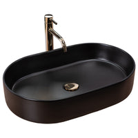 Lavabo Da Appoggio In Ceramica Rea Nadia Black Matt