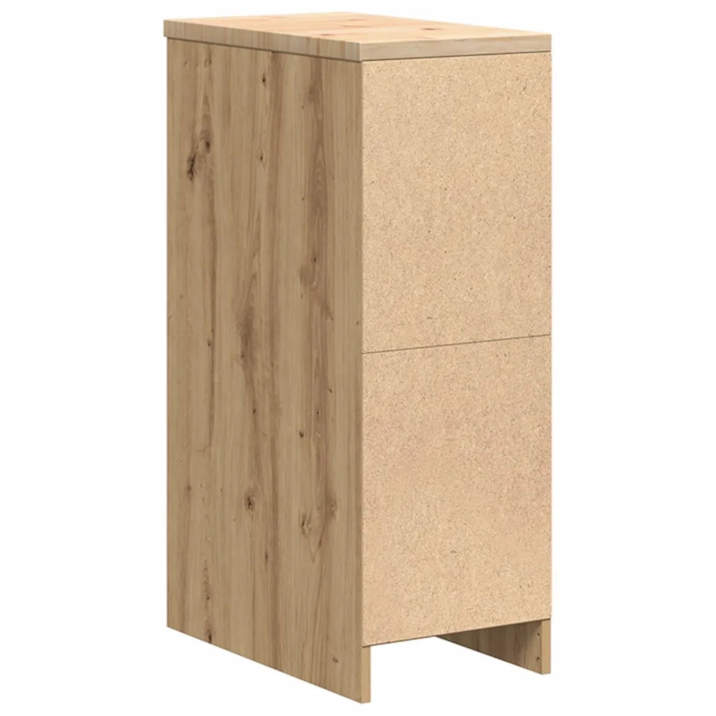 Armadietto per Garage in Rovere Artigianale 30x51x85 cm 860534