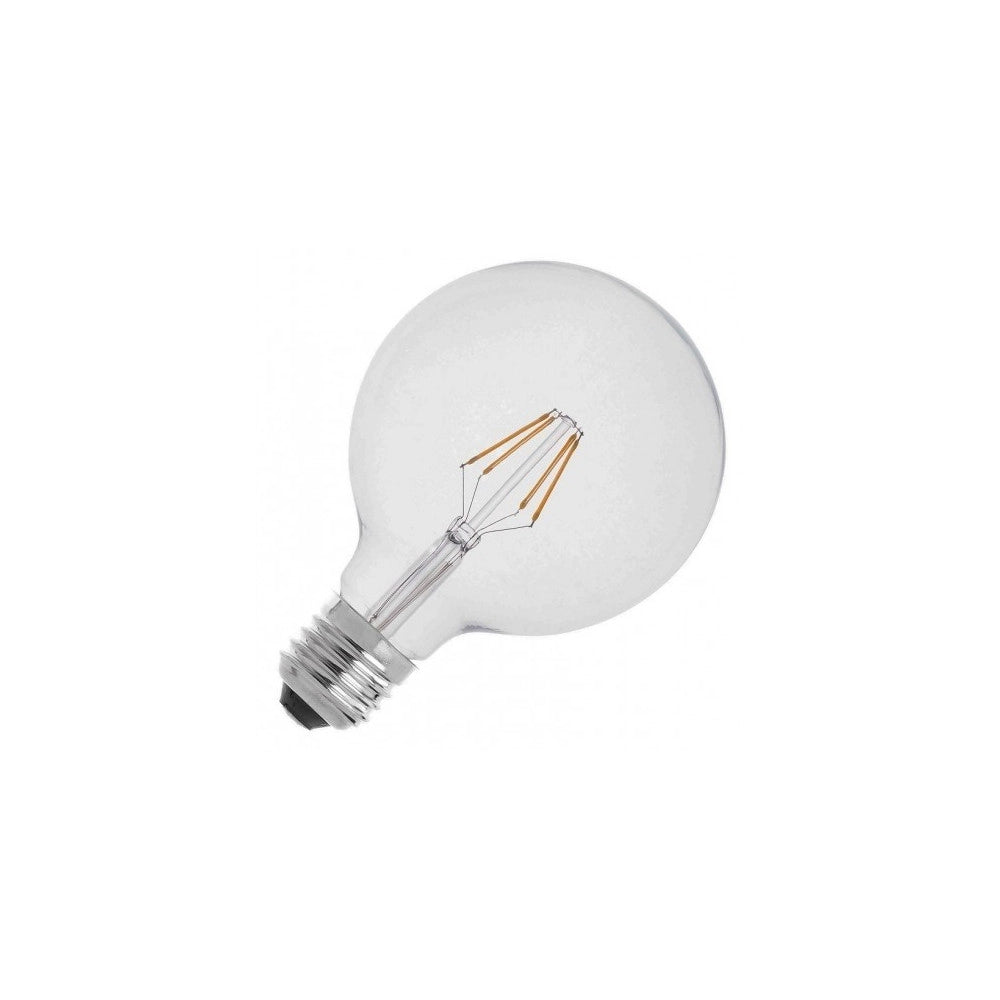 Trade Shop - Lampadina Globo Trasparente Filamento A Led Attacco E27 6w Luce Calda V-tac -