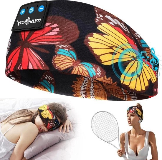 Cuffie Wireless Bluetooth 5.2 per Sonno e Sport - Musica Dolce per Sonno a Lato, Ciclismo e Corsa in Mezzi Pneumatici
