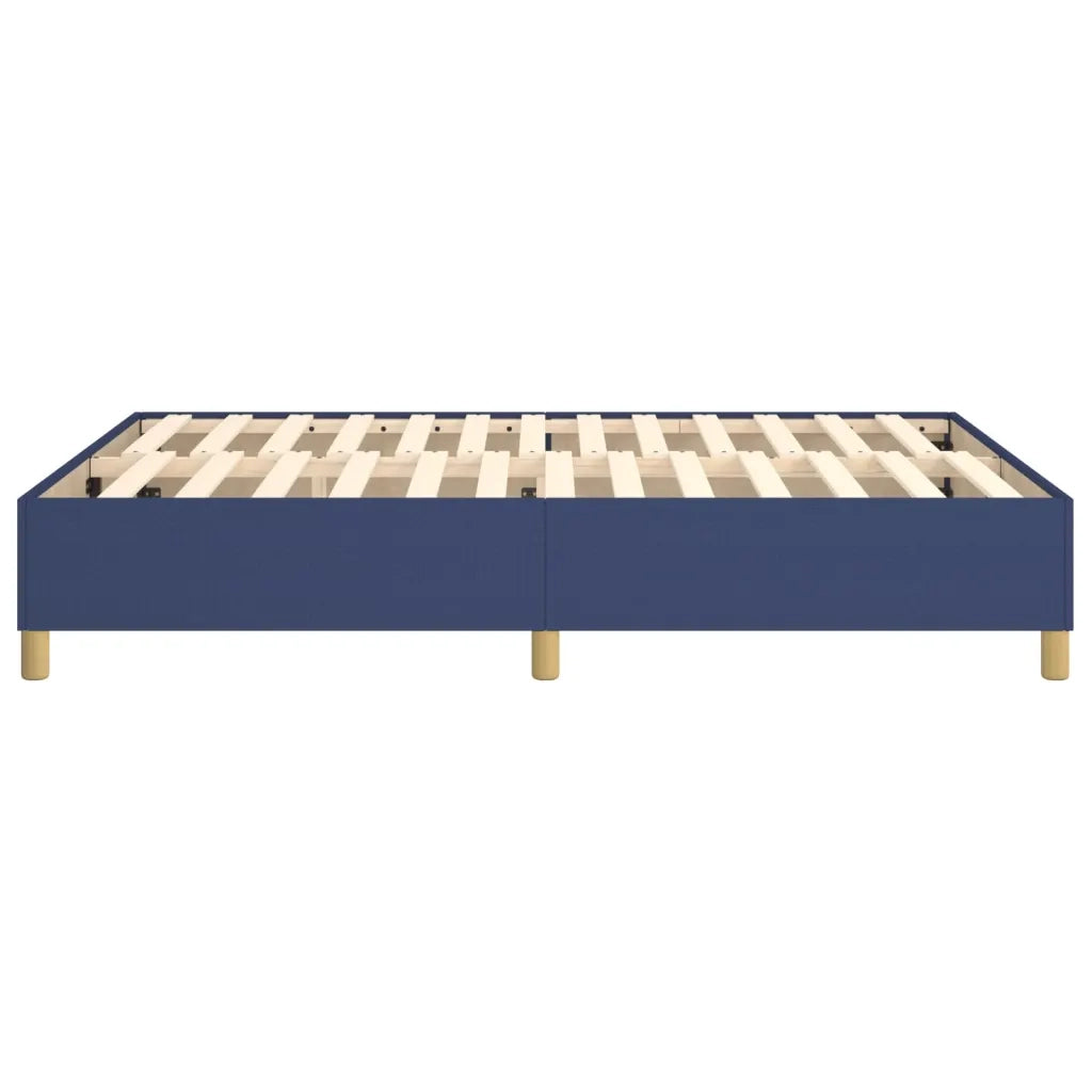 Struttura Letto a Rete a Molle Blu 140x190 cm in Tessuto 3120959