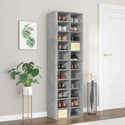 Scarpiera Grigio Cemento 54x34x183 cm in Truciolato 800373