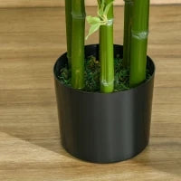 Pianta Finta di Bambù Alta 150cm con Vaso Incluso per Interno ed Esterno