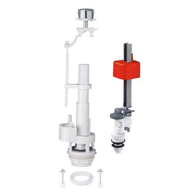 Meccanismo scarico singolo per MONOBLOCCO - Completo di Galleggiante BASSO - CR