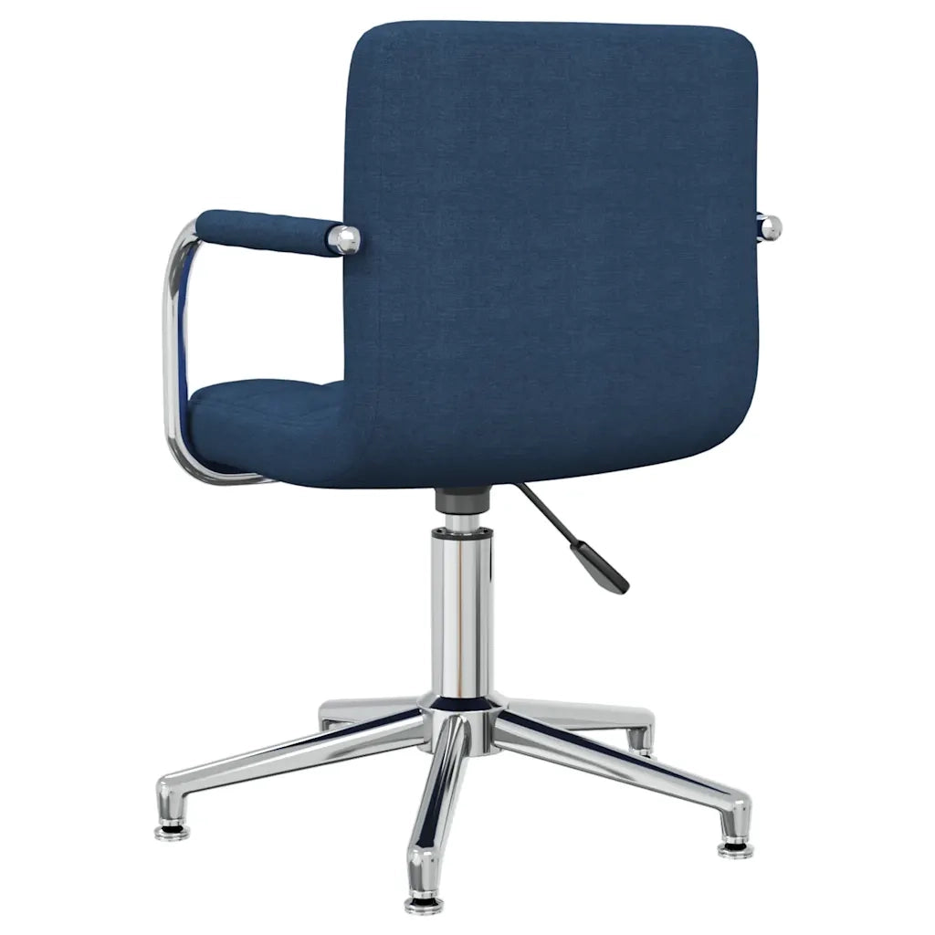 Sedia da Ufficio Girevole Blu in Tessuto 334733