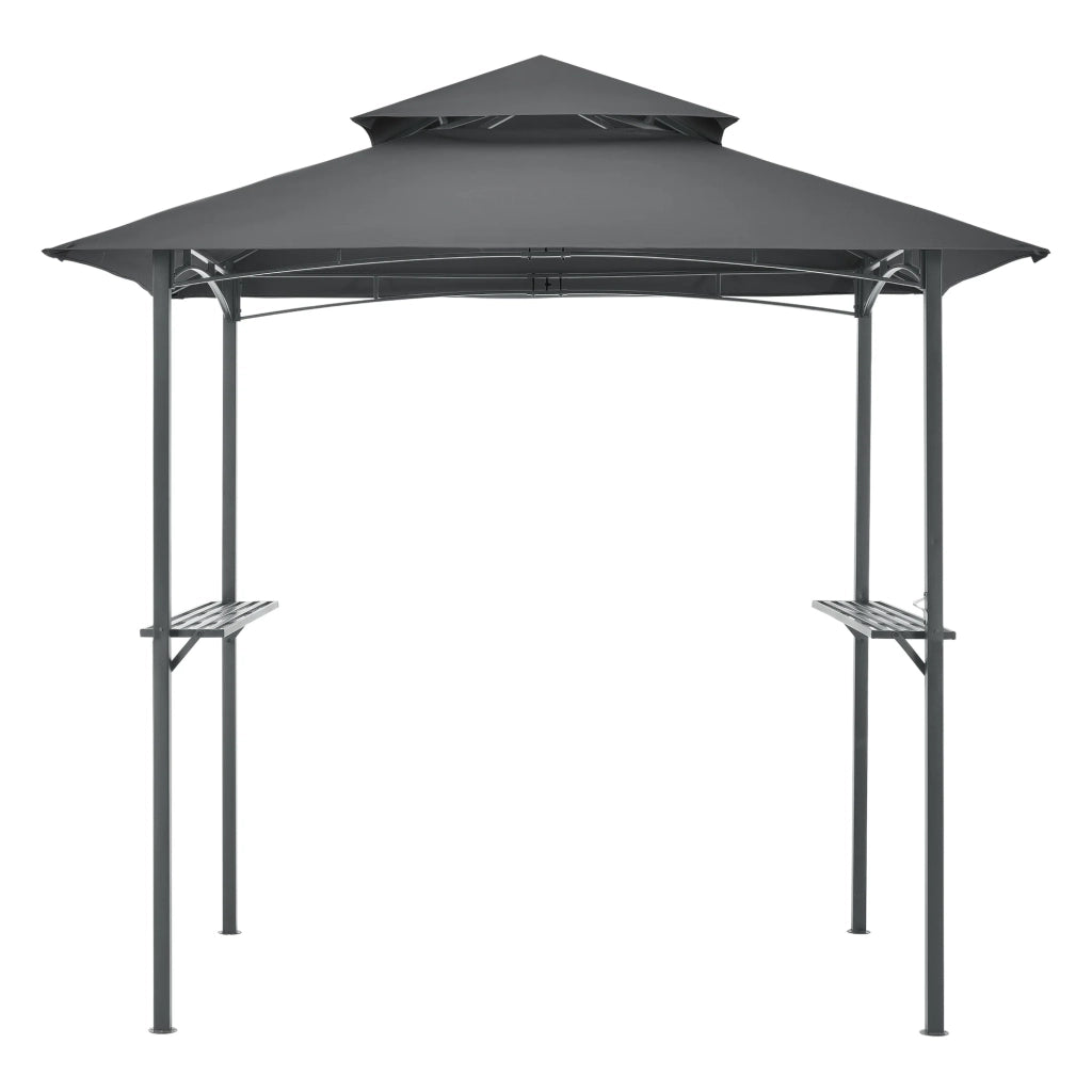 Gazebo per barbecue 250 x 241 x 151 cm antracite grigio scuro 03_0008738