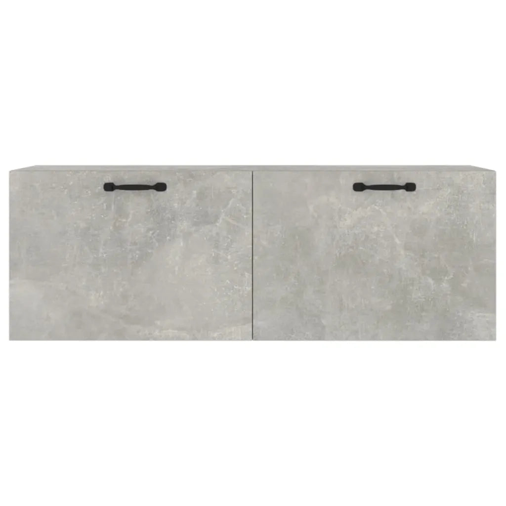 Armadietto a Muro | Mobile Pensile Grigio Cemento 100x36,5x35 cm Legno Multistrato