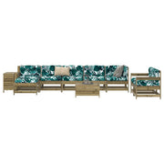 Set Divani da Giardino 10 pz in Legno Impregnato di Pinocod mxl 116737