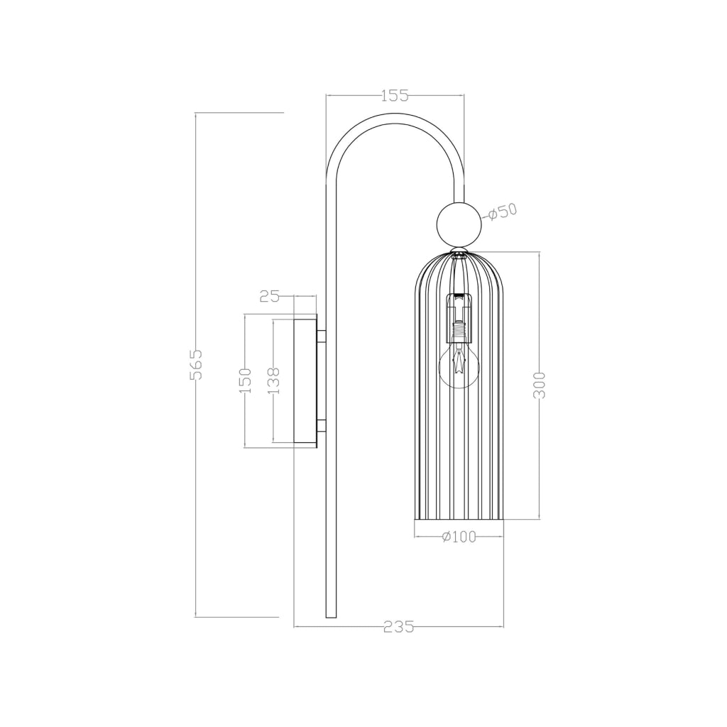 Applique da parete glamour Piega oro/bianco 1xE14 Light Prestige