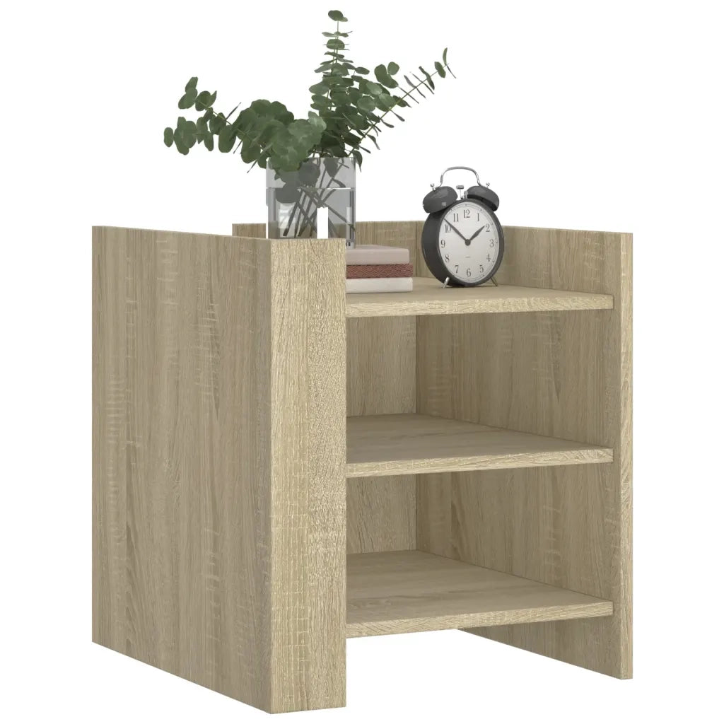 vidaXL Comodino Rovere Sonoma 45x50x50 cm in Legno Multistrato