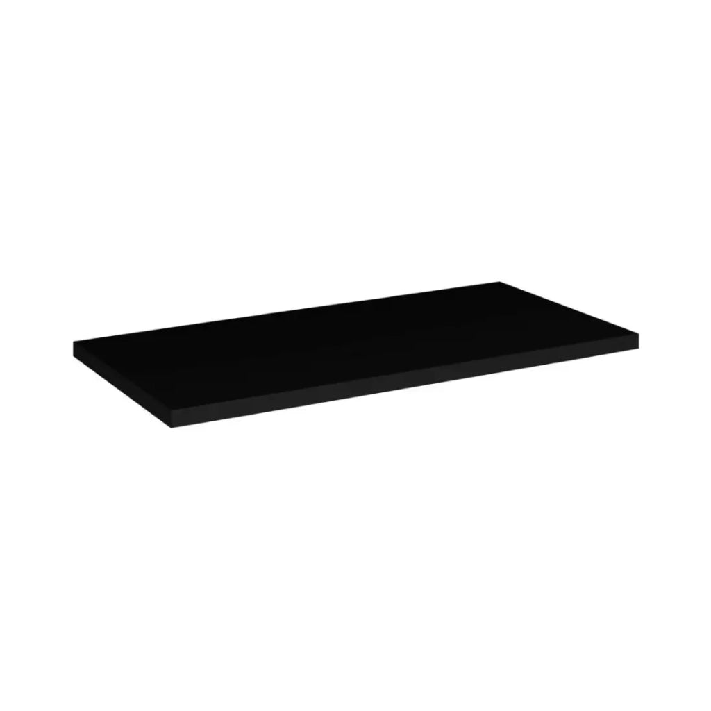 Set per bagno sospeso VANO aspetto rovere e nero 80cm: mobili sotto lavabo con cassetti + piano per lavabo