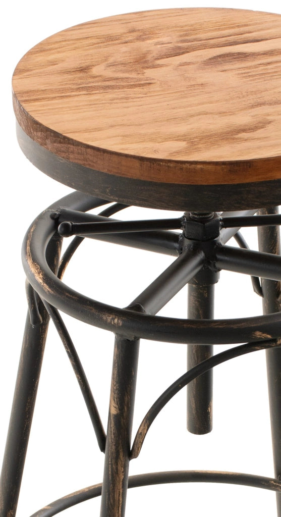 Sgabello industriale Beam bronzo