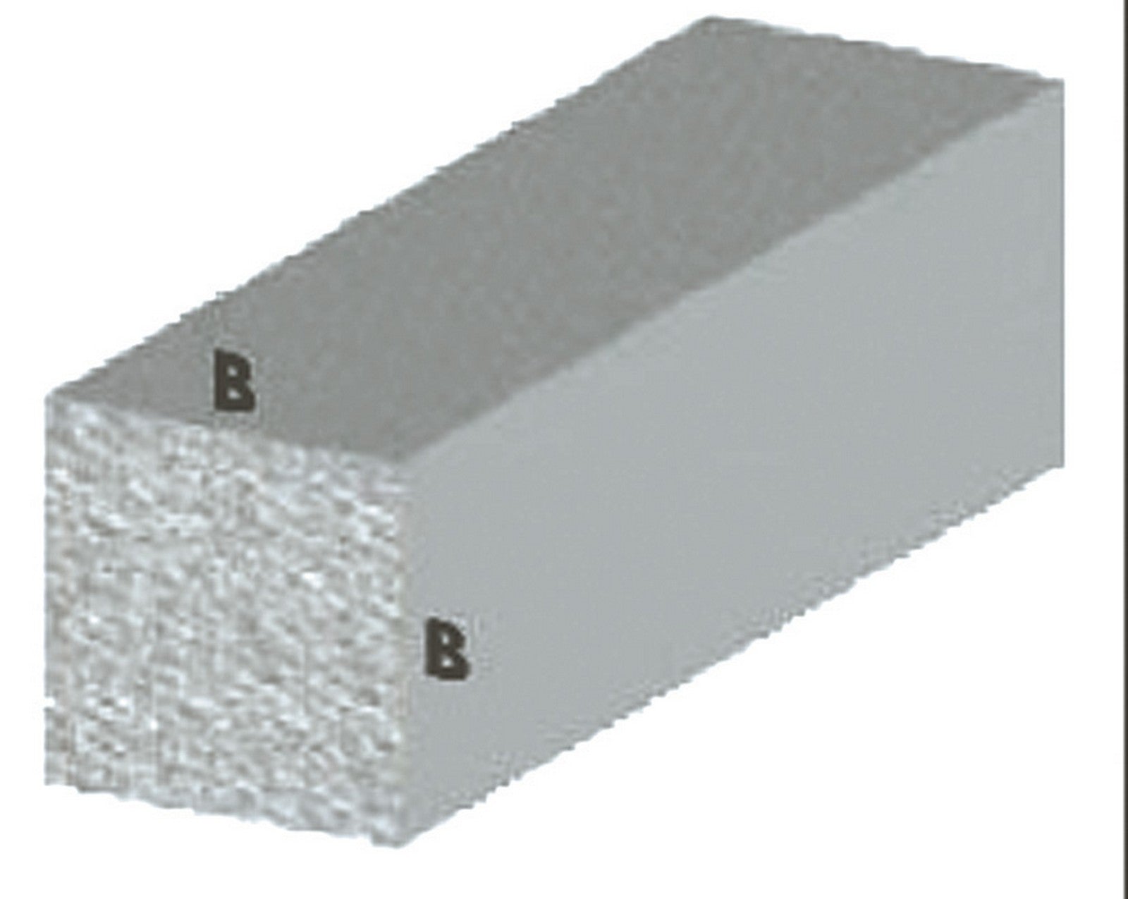 profilo argento h.100 cm quadro pieno 10x10 mm cod:ferx.33101