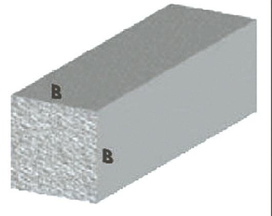 profilo argento h.100 cm quadro pieno 10x10 mm cod:ferx.33101