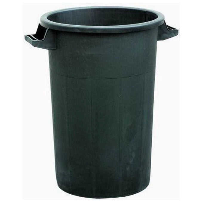 Bidoni Immondizia Plastica Nero Senza Coperchio Lt. 50