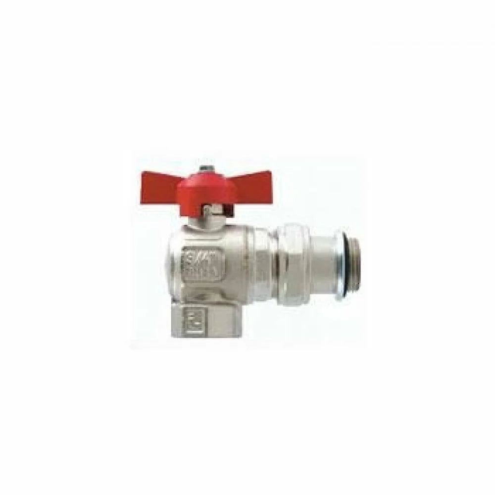 Valvola a farfalla a squadra con bocchettone m/f d.3/4  b07qzl1
