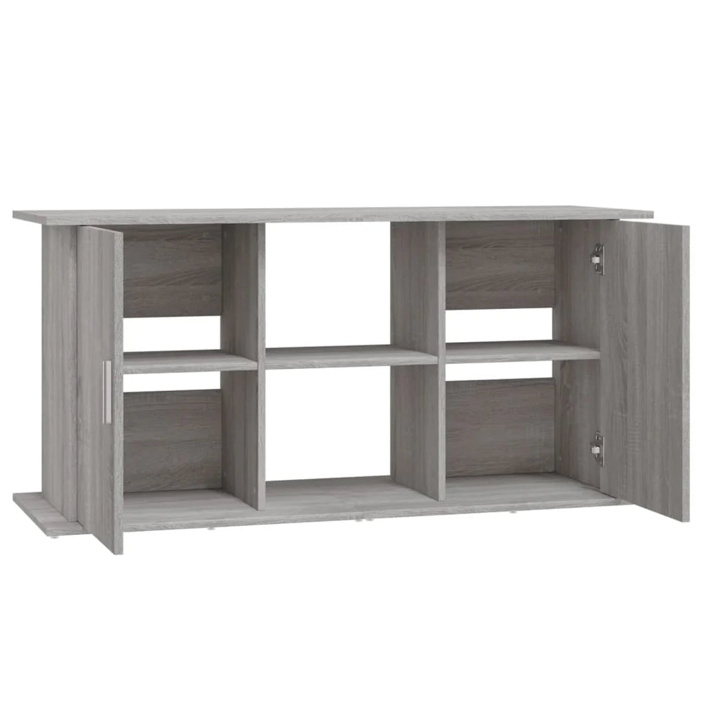 Base di supporto per mobiletto acquario stile Sonoma 121 x 41 x 58 cm legno ingegnerizzato grigio 02_0045087